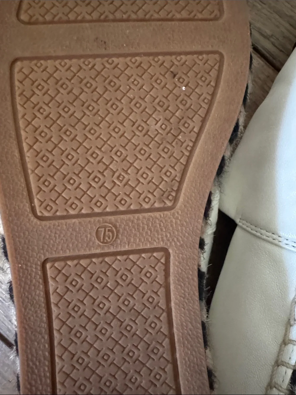 Tory Burch White and Black Women's Espadrilles Slip-Ons